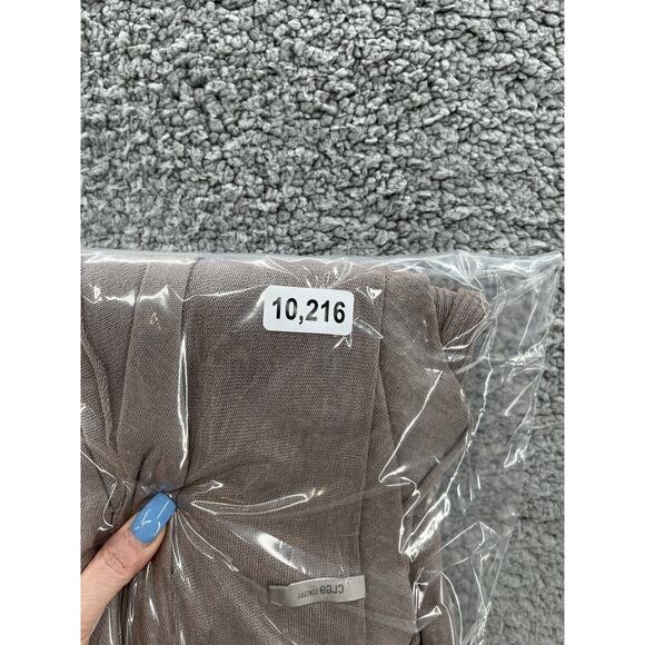 Crea Concept Sweater Womens S Tan Lightweight Linen Lagenlook Boho Open Cardigan - Picture 12 of 12